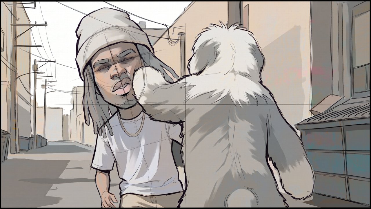 Music Video - Narrative - storyboard frame 4 by Dakota Warren